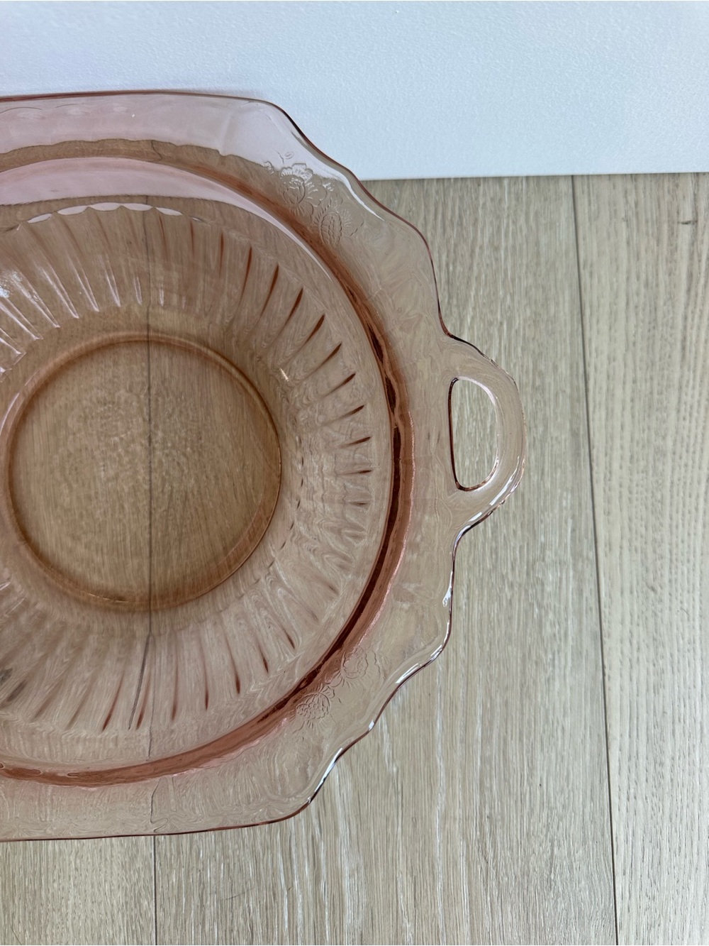 Vintage Anchor Hocking Mayfair Pink Depression Glass Vegetable Bowl – 1930s - Picture 3 of 8